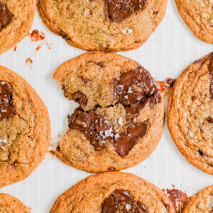 The BEST Brown Butter Toffee Chocolate Chip Cookies