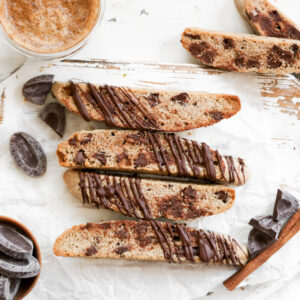 Cinnamon Chocolate Chip Biscotti