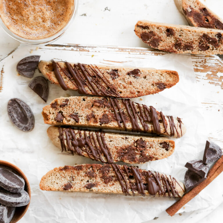 Cinnamon Chocolate Chip Biscotti