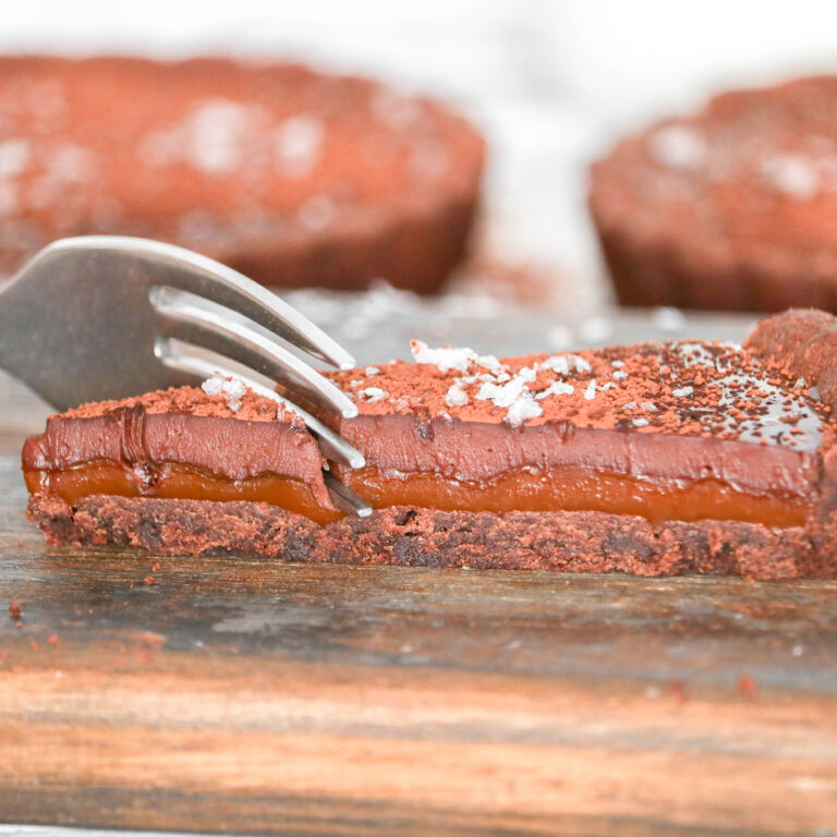 Individual-Sized Salted Caramel Chocolate Tarts