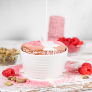 Pistachio Raspberry Soufflé